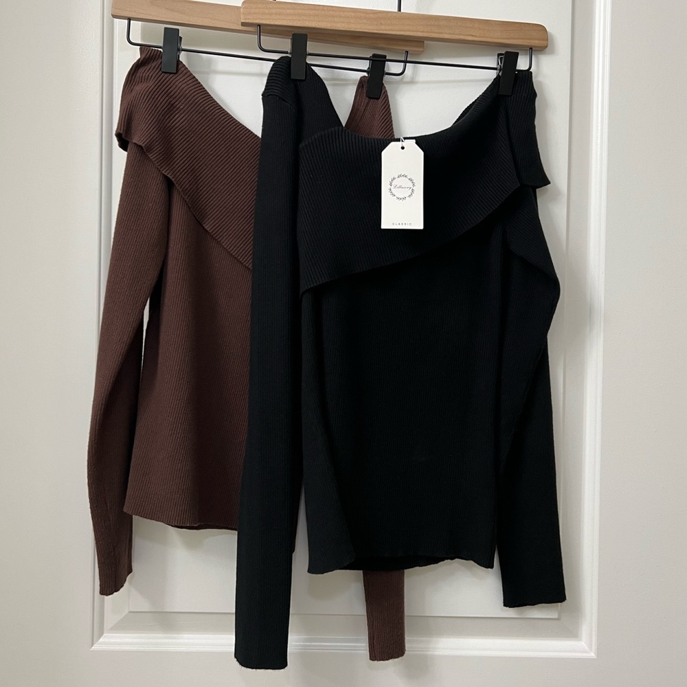 NWT Women’s Off Shoulder Sweaters - Size Small